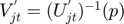 $V_{jt}^{'} = (U_{jt}^{'})^{-1}(p)$